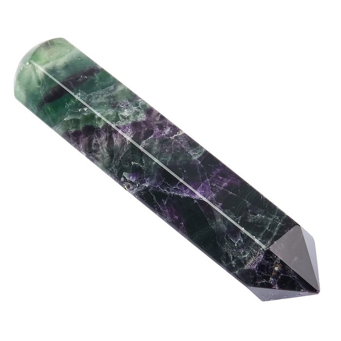 Rainbow Fluorite Point with round end 20x100mm (1pc)