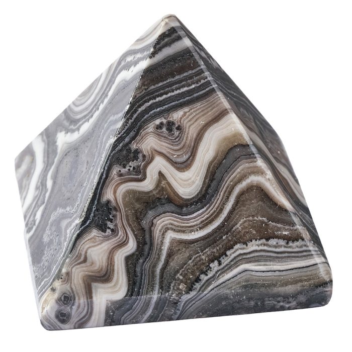 Banded Zebra Jasper Pyramid, 15/40x25/40mm (1pc)