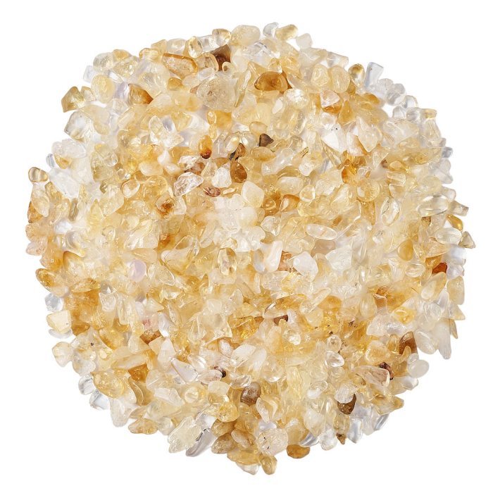 Polished Citrine chips, 3/8mm (100g)