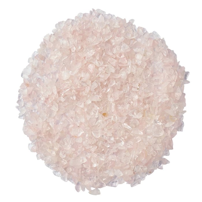 Polished Rose Quartz chips, 3/8mm (100g)