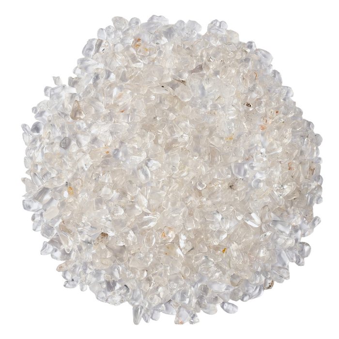 Polished Quartz Crystal Chips, 3/8mm (100g)