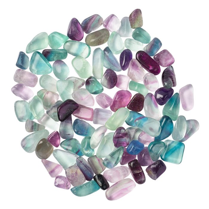 Rainbow Fluorite Chips 8-15mm (100g)
