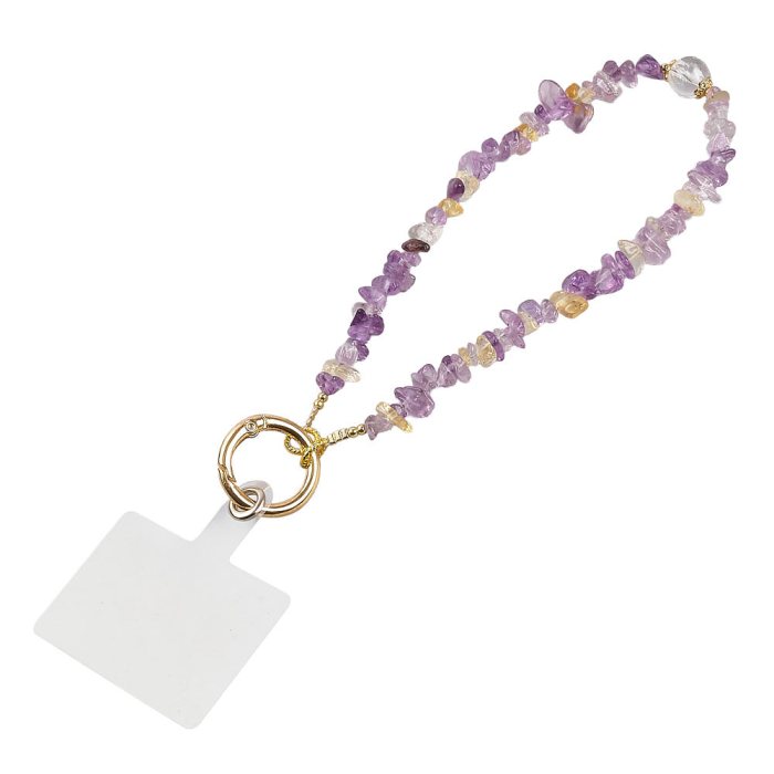 Amethyst and Citrine Phone Charm (1pc)