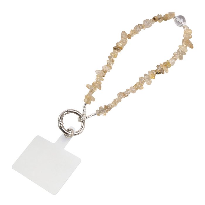 Golden Rutile Quartz Phone Charm (1pc)
