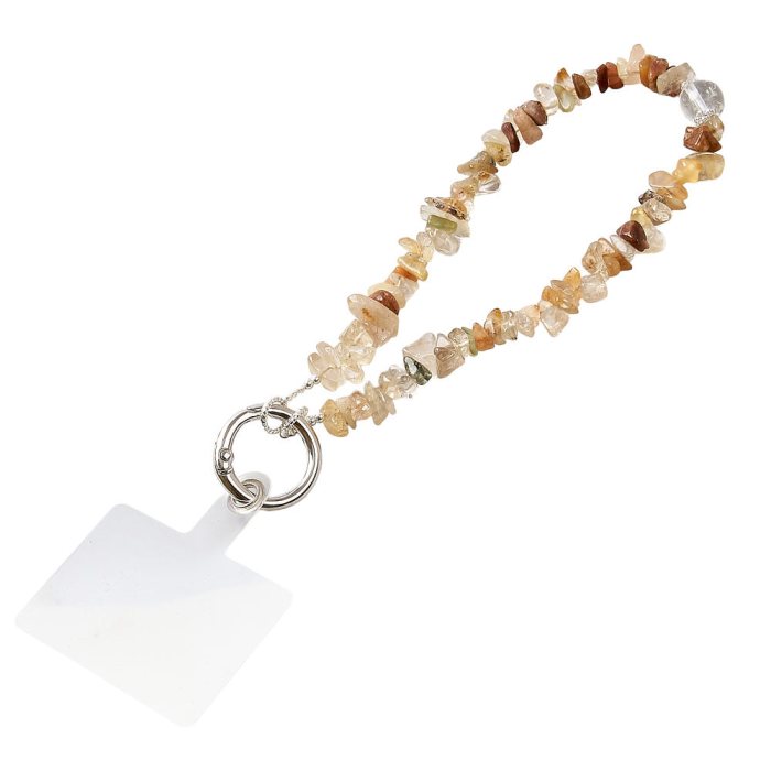 Mix Rutile Quartz Phone Charm (1pc)