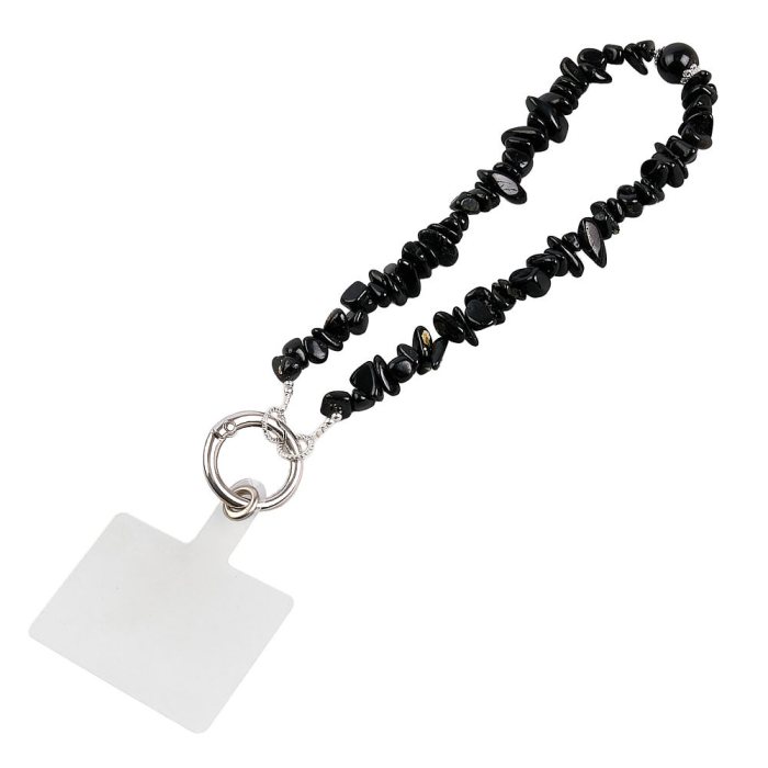 Black Tourmaline Phone Charm (1pc)