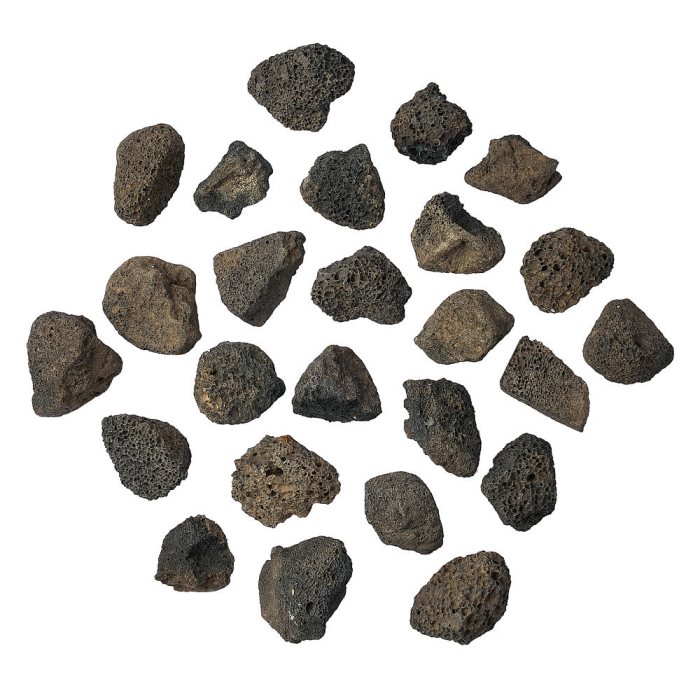 Rough Lava, Black (25pc)