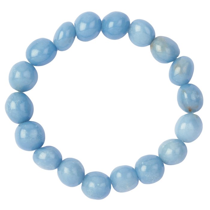 Angelite Tumblestone Bracelet (A Grade) (1pc)