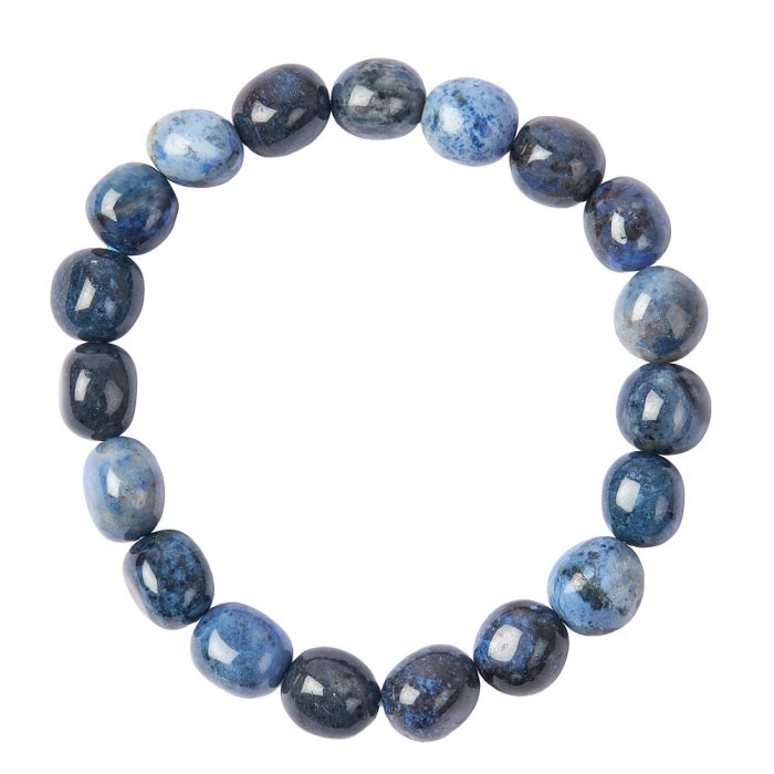 Dumortierite Tumblestone Bracelet, B Grade, China (1pc)