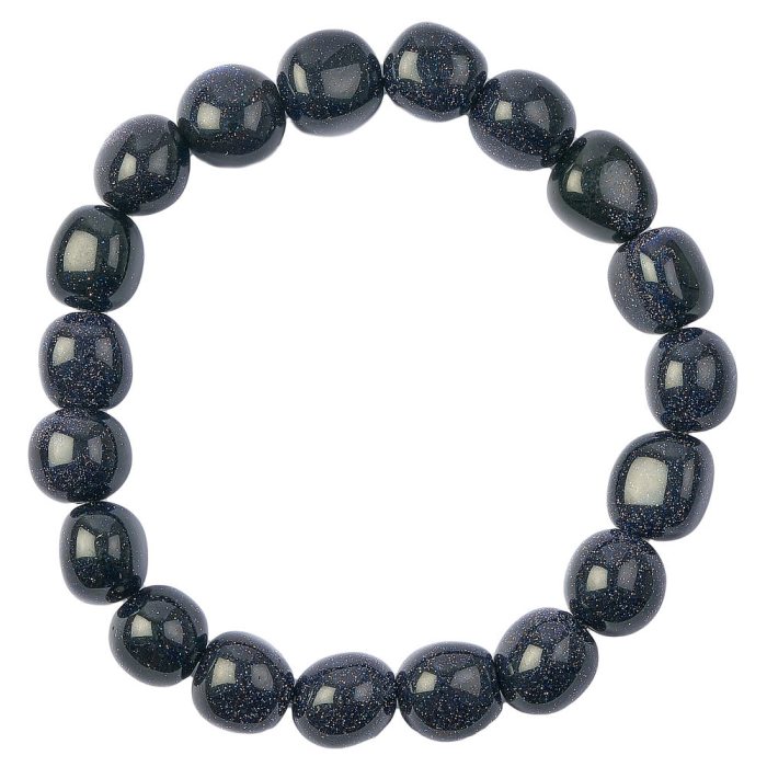 Blue Goldstone Tumblestone Bracelet (1pc)
