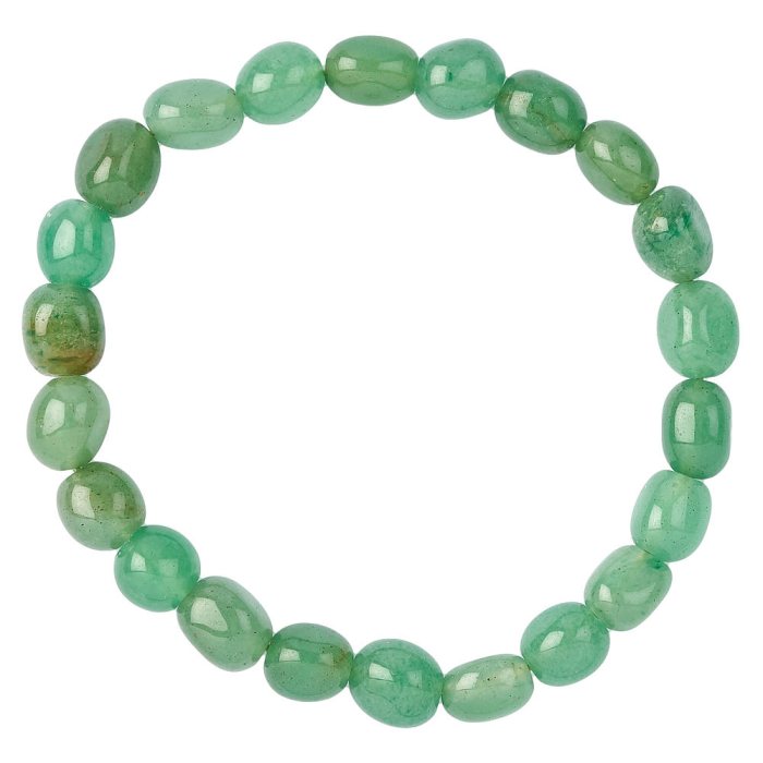 Green Aventurine Small Tumblestone Bracelet (1pc)