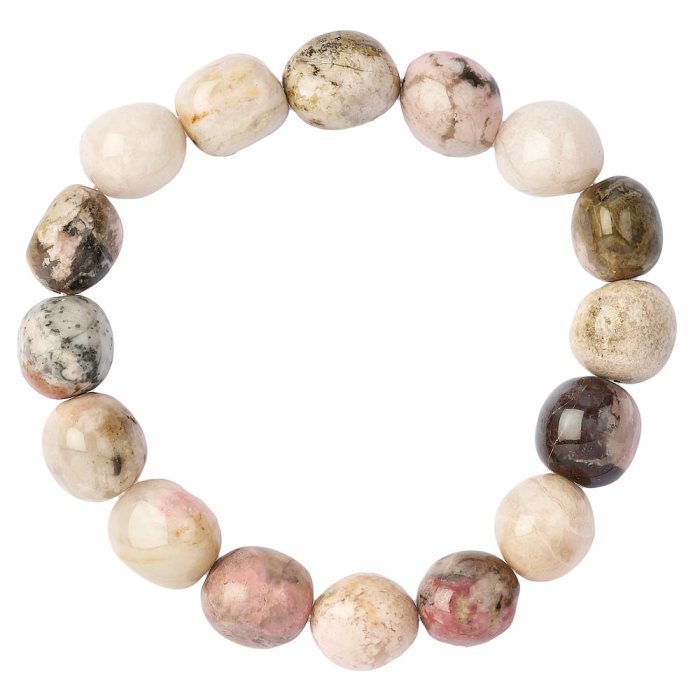 Rhodonite Tumblestone Bracelet (1pc)