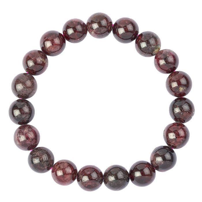 10mm Garnet Bead Bracelet (1pc)