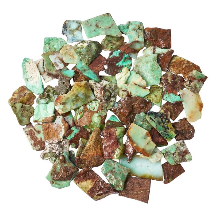 Chrysoprase Polished Freeform Slabs, 4/15mm x 30/70mm (KGS)