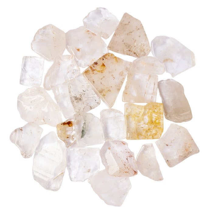 Quartz Crystal Freeform Slabs, 4/15mm x 30/70mm (KGS)