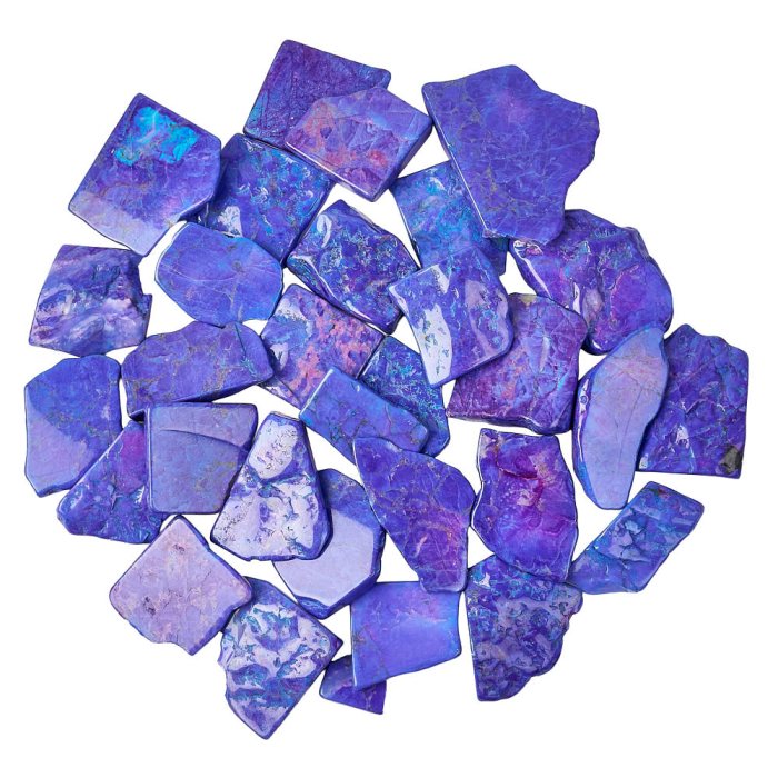 Purple Howlite (dyed) Freeform Slabs, 5/20mm x 50/100mm (KGS)