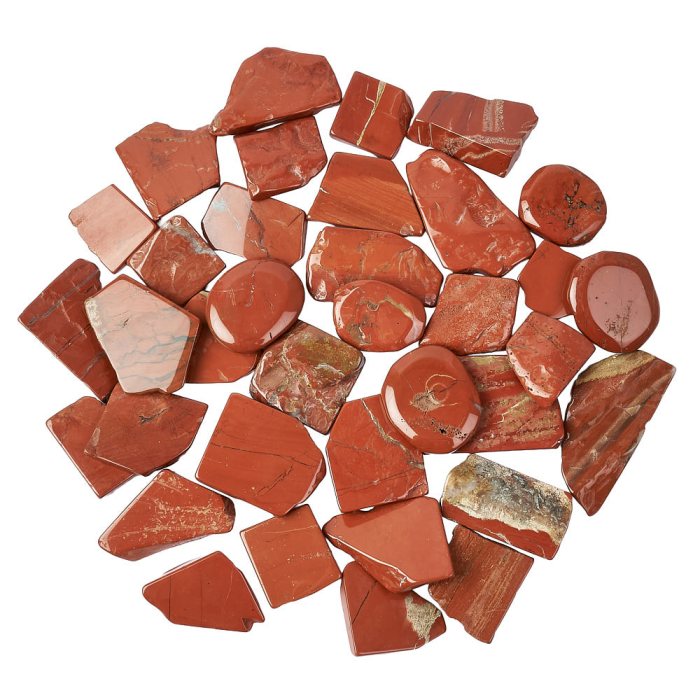 Red Jasper Freeform Slabs, 4/15mm x 30/70mm (KGS)