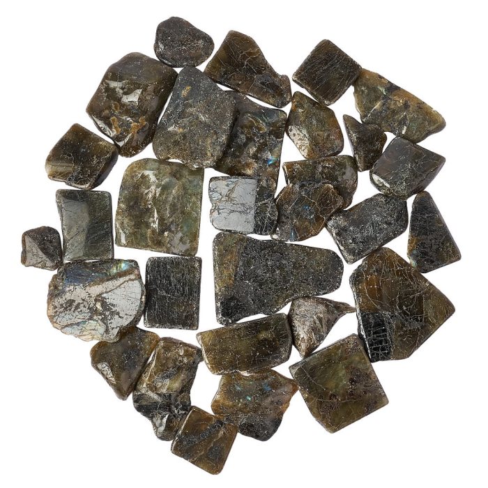 Labradorite Freeform Slabs, 4/15mm x 30/70mm (KGS)