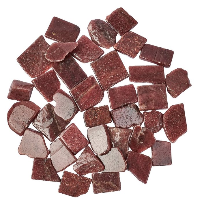 Red Muscovite Freeform Slabs, 4/15mm x 30/70mm (KGS)
