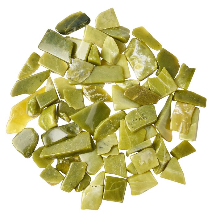 Lemon Serpentine Freeform Slabs, 4/15mm x 30/70mm (KGS)