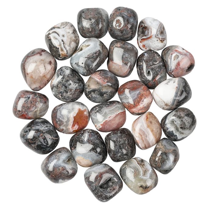 Zebra Lace Agate Tumblestone Refill (25pcs)