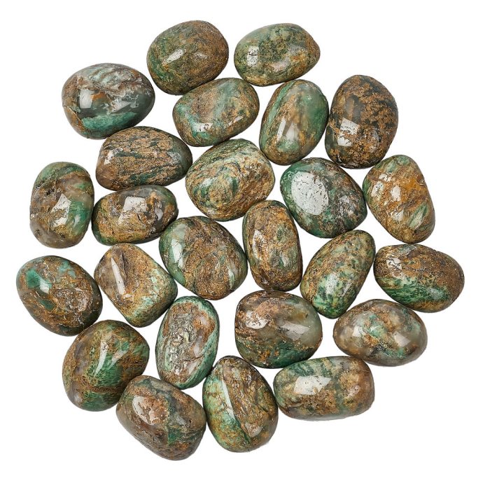 African Green Jasper Tumblestone Refill (25pcs)