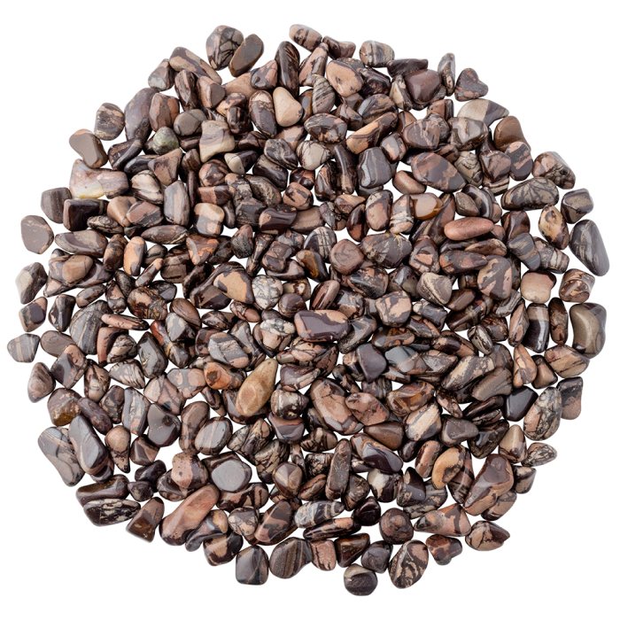 Jasper Pink Spider Tumblestone, South Africa (KGS) NETT