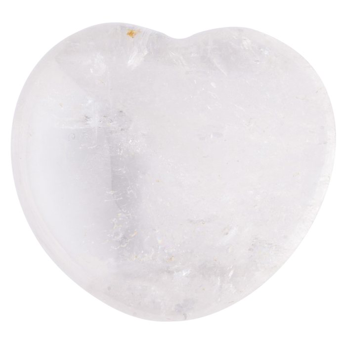 Rock Crystal Puff Heart 45mm x 40mm x 20mm (1pc) NETT
