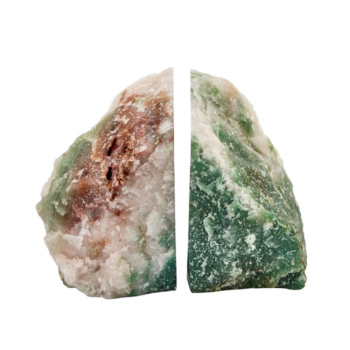 Green Aventurine/Quartz  Bookends (4-5kg) (Pair) NETT