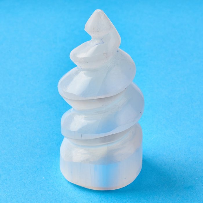 Selenite Unicorn Horn 100mm (1pc) NETT