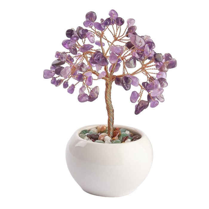 Amethyst Gem Tree in Cup (1pc) NFD