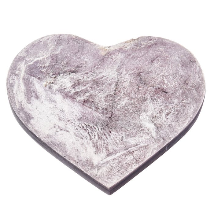 Lepidolite Heart, Large, Mozambique (1pc)