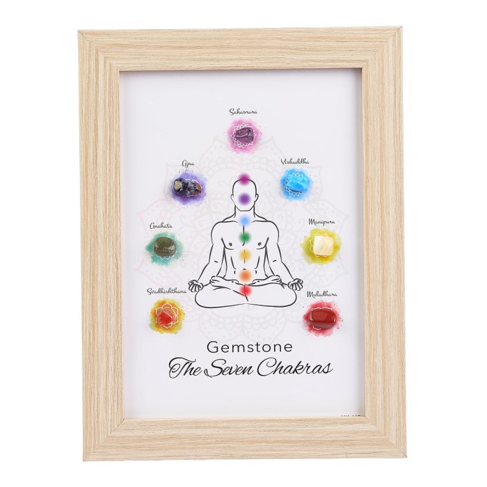 The 7 Chakras Picture in Frame (1pc) NFD