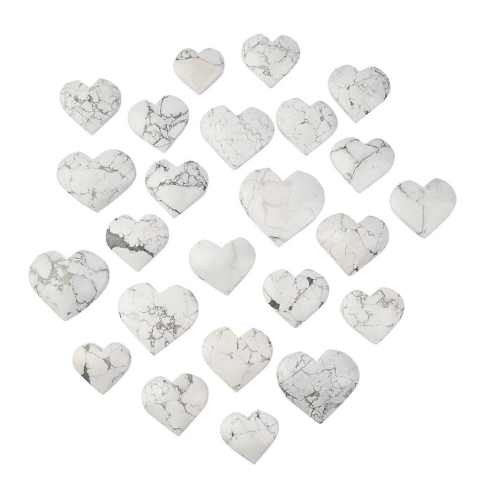 Howlite Hearts (KGS) NFD