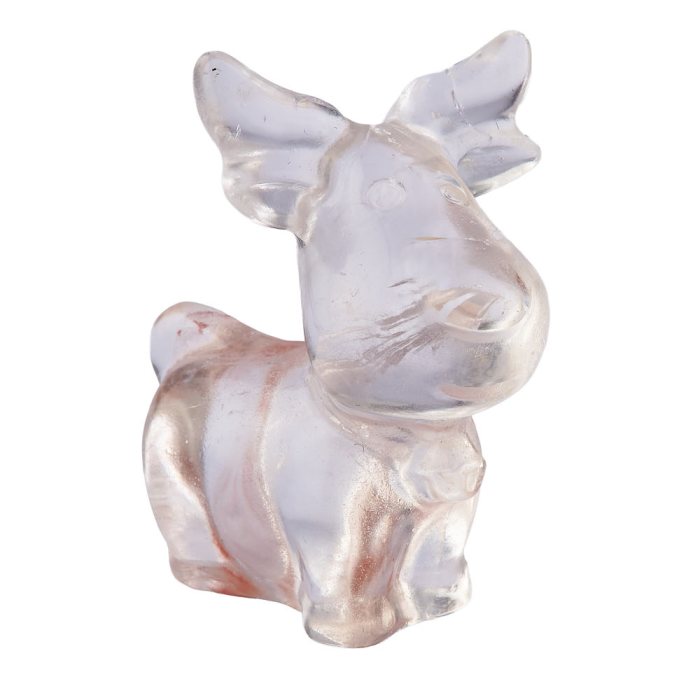 Quartz Crystal Reindeer, 5cm (1pc) NFD