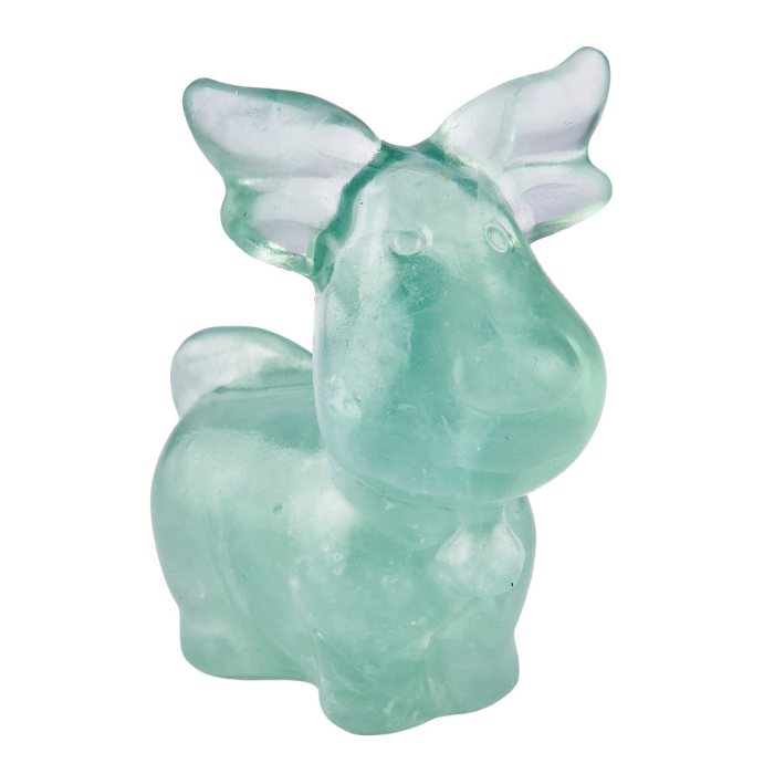 Green Fluorite Reindeer, 5cm (1pc) NFD