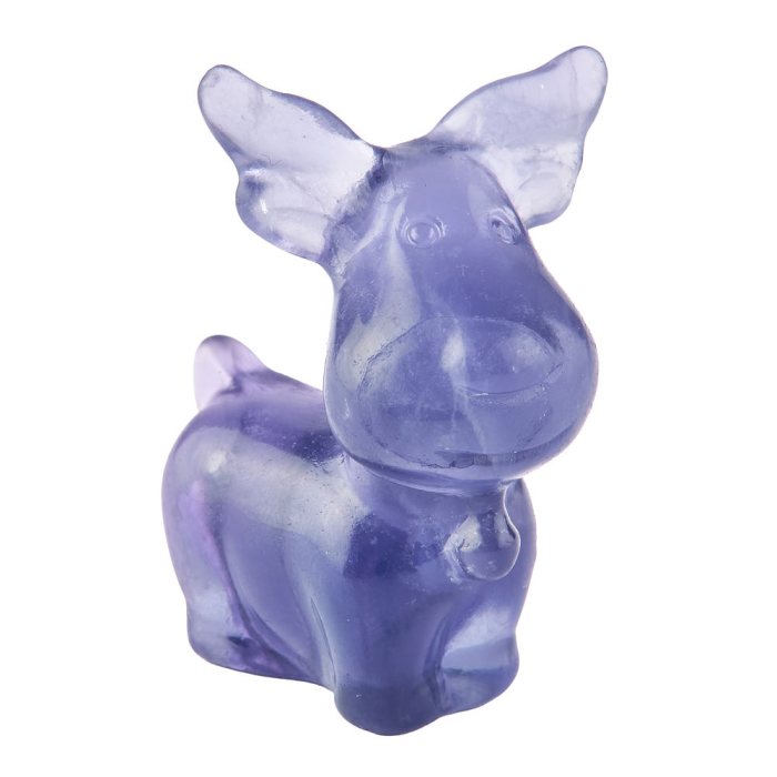 Purple Fluorite Reindeer, 5cm (1pc) NFD
