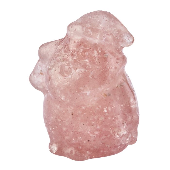 Strawberry Quartz Santa, 4cm (1pc) NFD