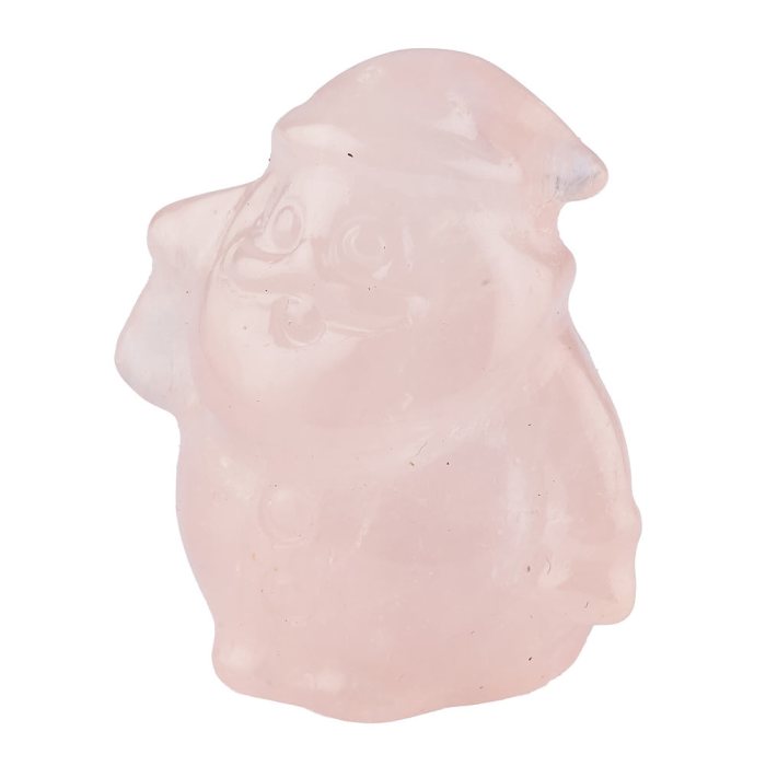 Rose Quartz Santa, 4cm (1pc) NFD