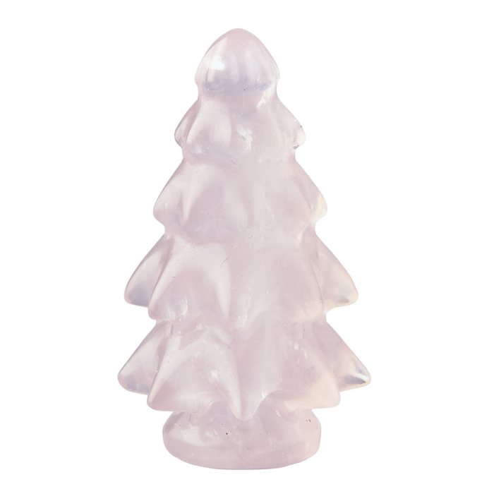 Rose Quartz Christmas Tree, 6cm (1pc) NFD