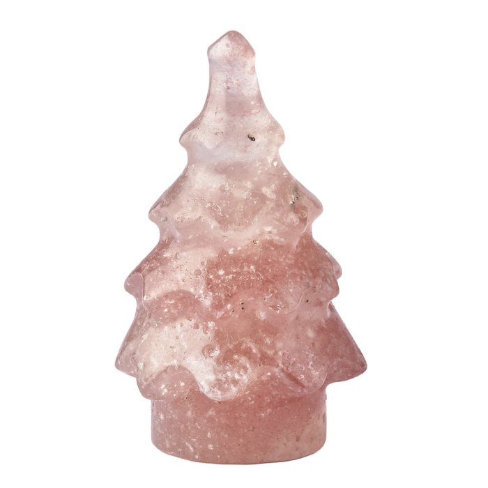Strawberry Quartz Christmas Tree, 5cm (1pc) NFD