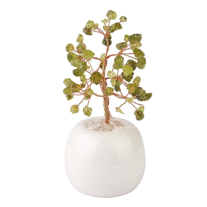 Prehnite Gem Tree in Flowerpot (1pc) NFD