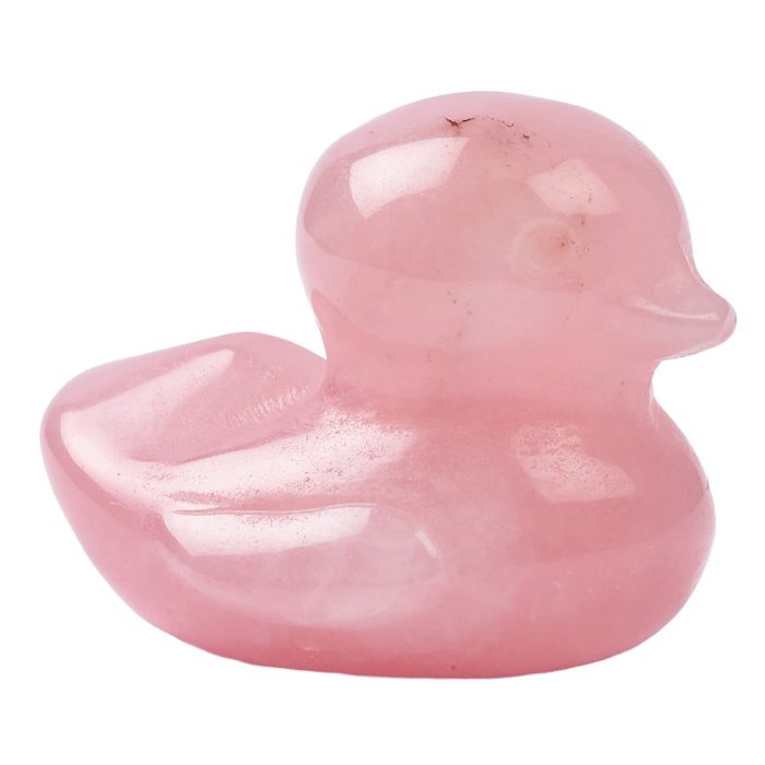 Rose Quartz Duck, 3cm (1pc)