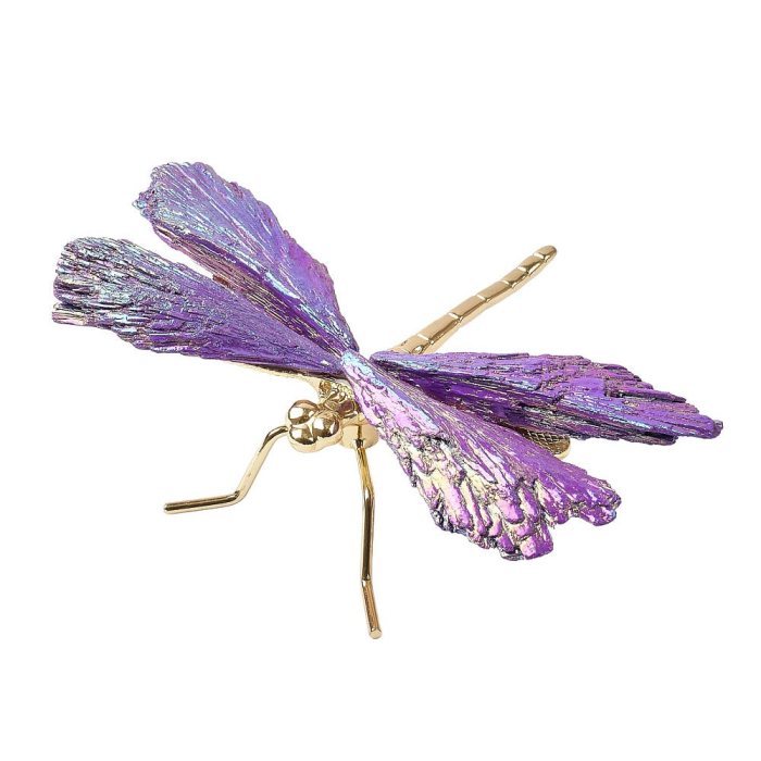 Dragonfly with Purple Kyanite Wings Gold Body (1pc) NFD