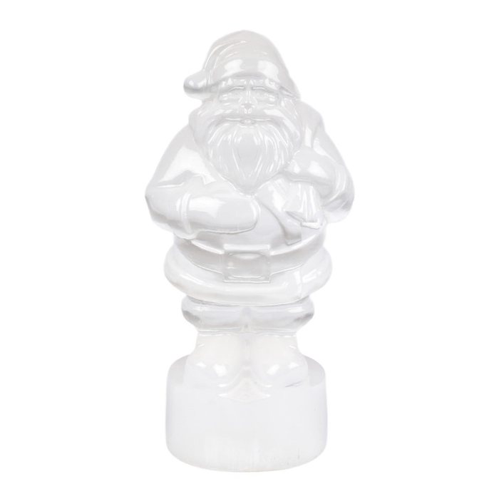 Selenite Father Christmas, 100mm (1pc) NFD