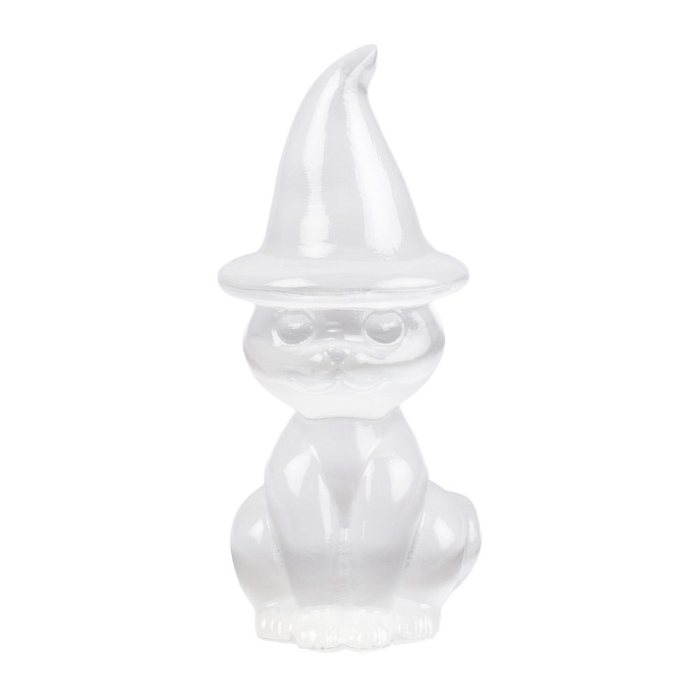 Selenite Cat in Hat, 90mm (1pc) NFD