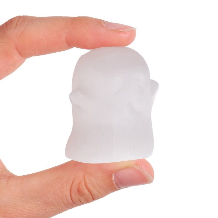 Selenite Ghost Carving, 47mm (1pc) NFD