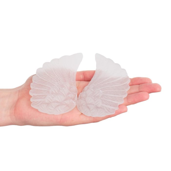 Selenite Angel Wings, 100mm (1pair) NFD