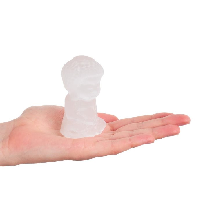 Selenite Baby Buddha, 80mm (1pc) NFD