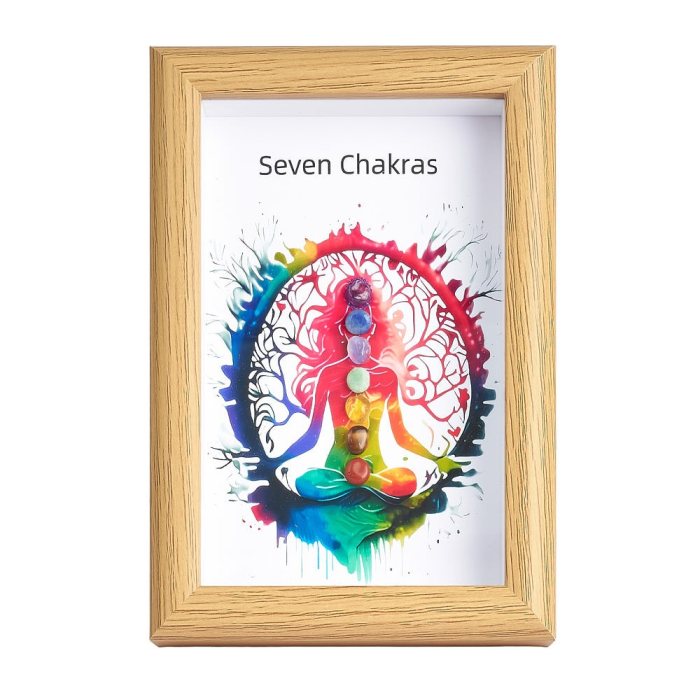 Seven Chakras in Box Frame, 110x160mm (1pc) NFD